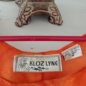 Kloz Lyne Women's Orange Maxi Dress